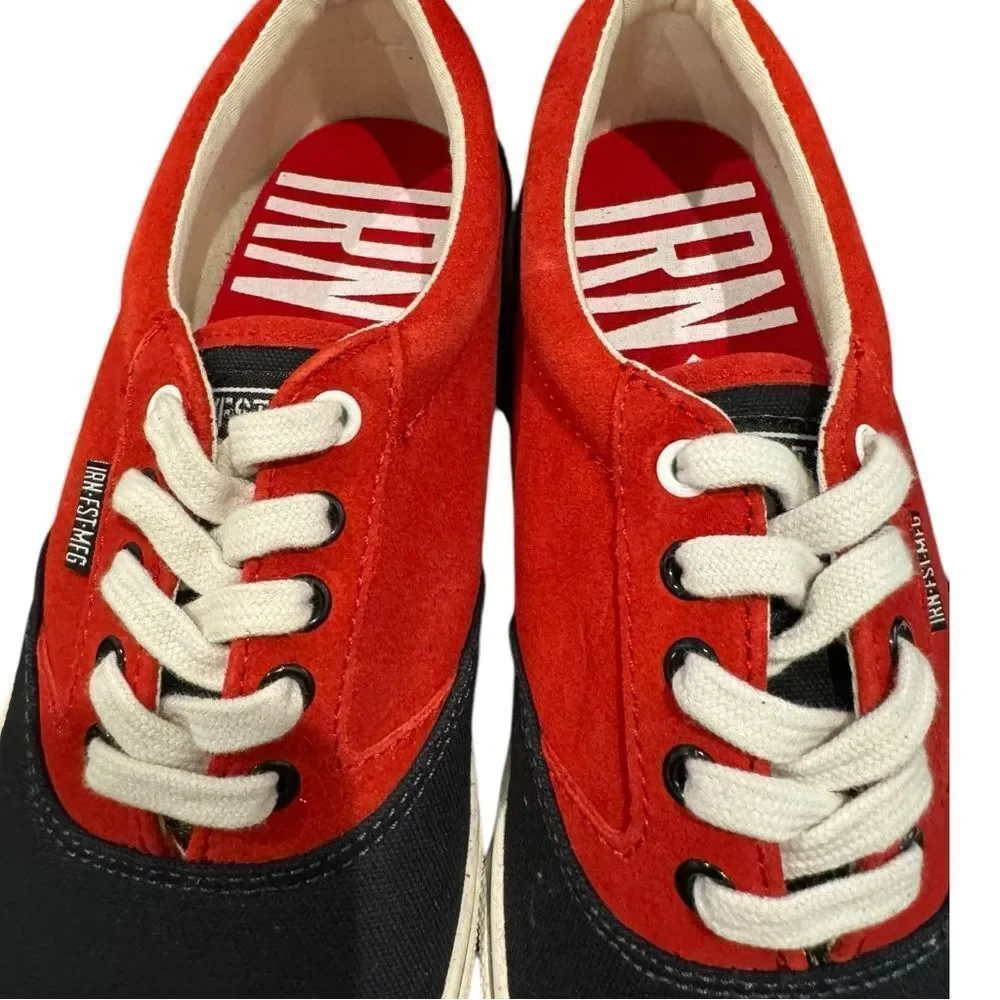 NEW Iron Fist Black Red Canvas Men's Tennis Shoes Sneakers  40 7